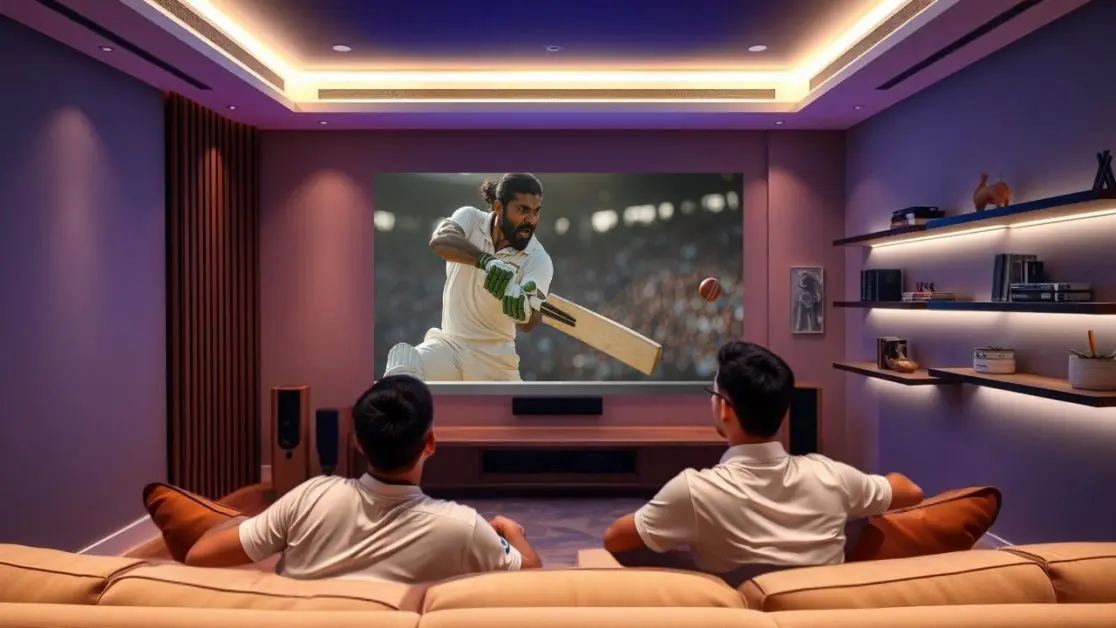Watch Jadeja’s Performance this test match in Mini LED TV