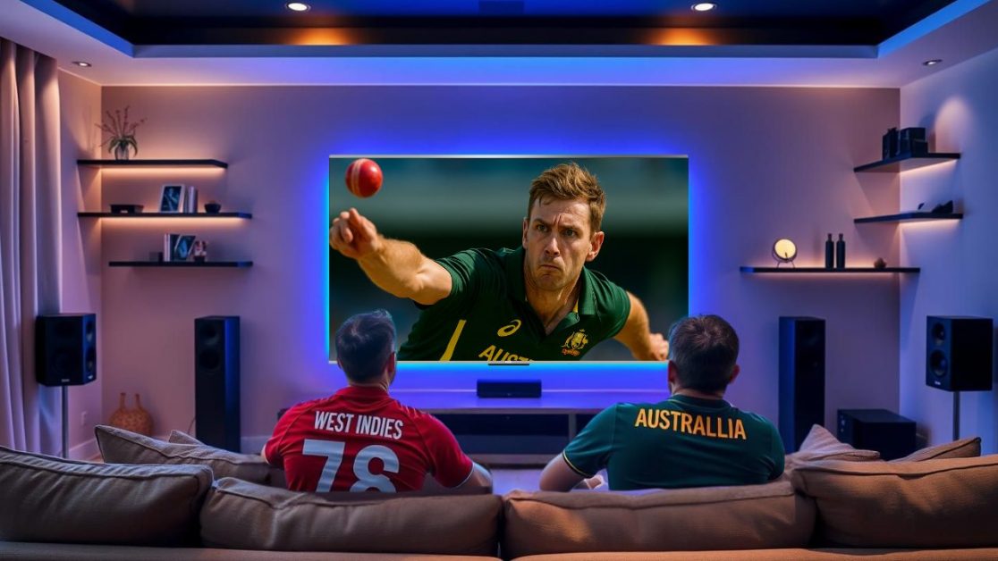 Watch WI vs AUS in Mini LED TV