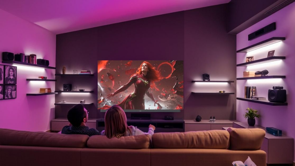 Watch the movie avenger doomsday in OLED TV