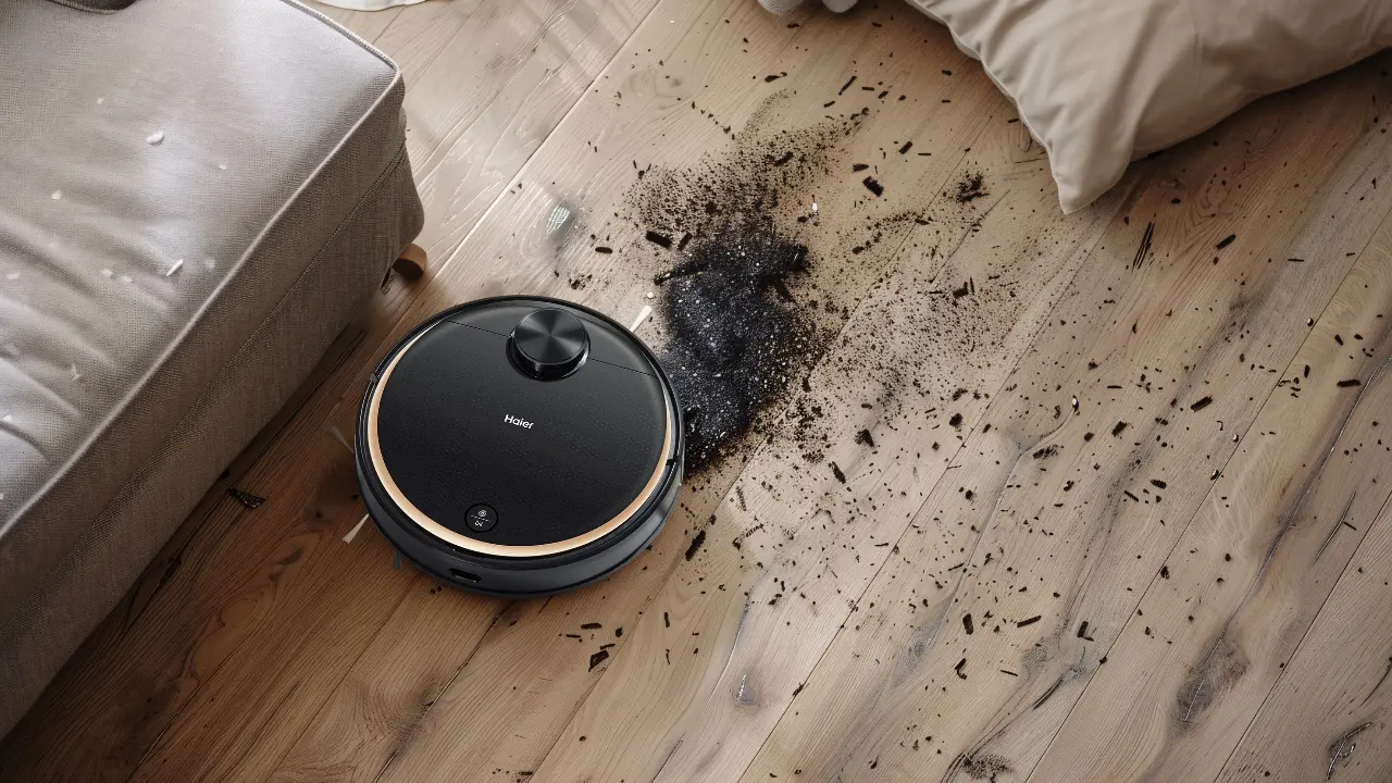 Clean Dusty Floors with robot vacuum cleaner