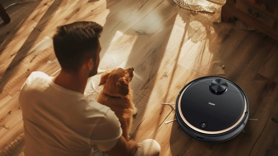 Cleaning Pet Hair with robot vacuum cleaner