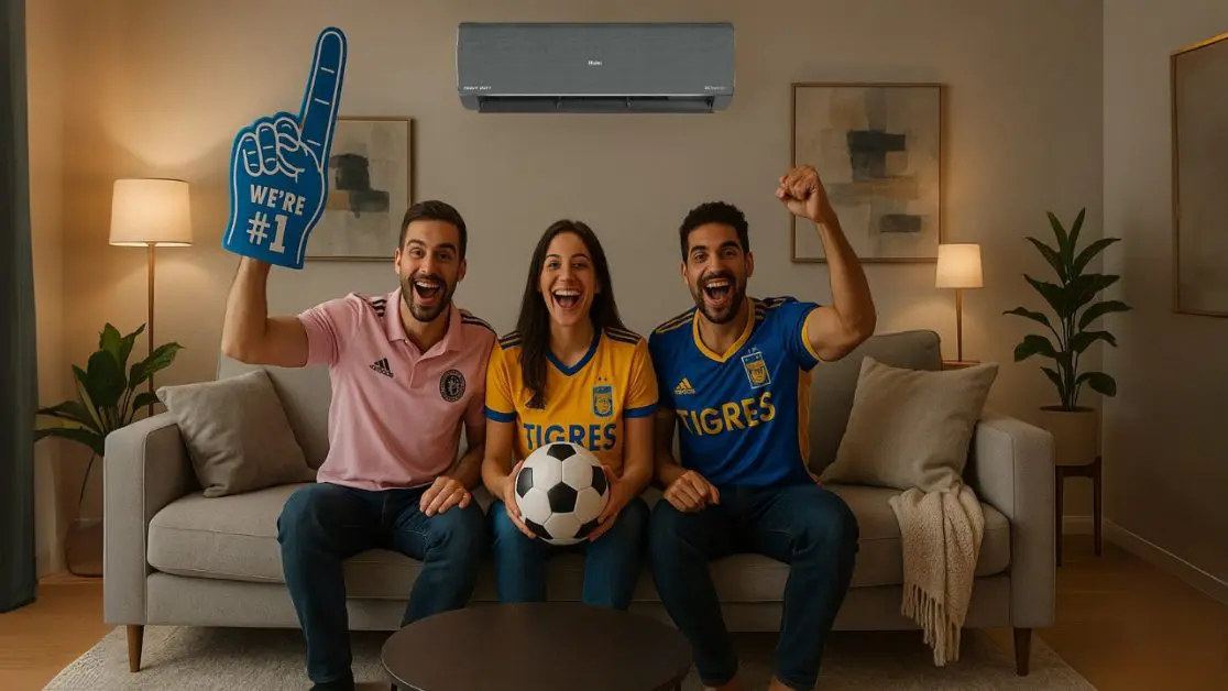 Enjoy comfort watching football with AI AC
