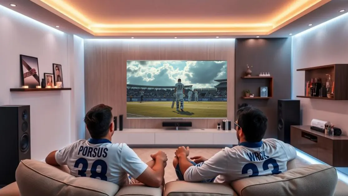 Experience test cricket in Mini LED TV