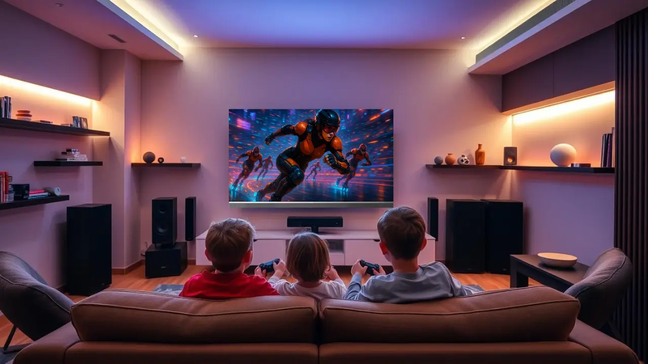 Fast Motion Scenes in mini LED TV for kids