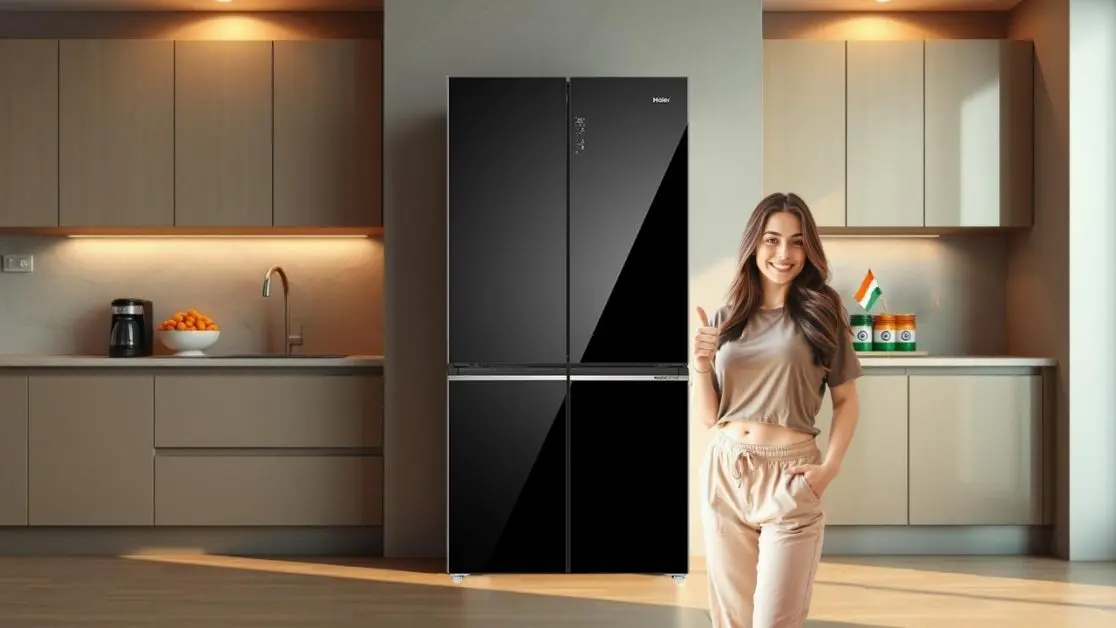 Get Black Glass finish refrigerator this independence day