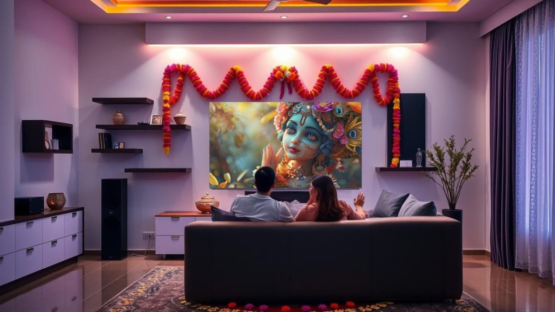 Get Durable Mini LED TV home this janmasthami