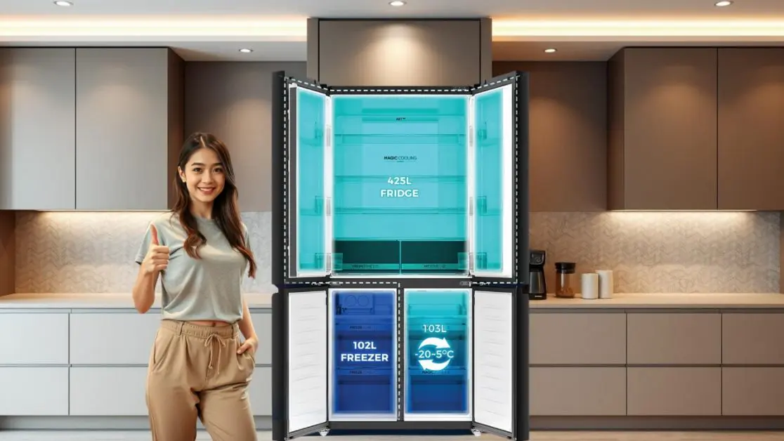 Get Separate zones in refrigerator for different foods