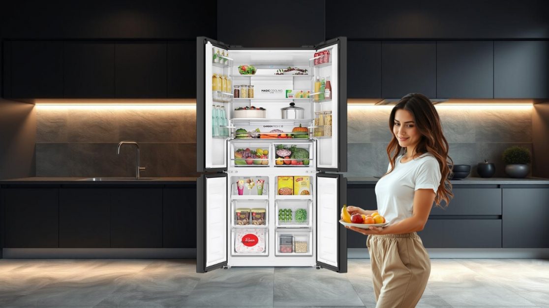 Get more space in 4 door refrigerator