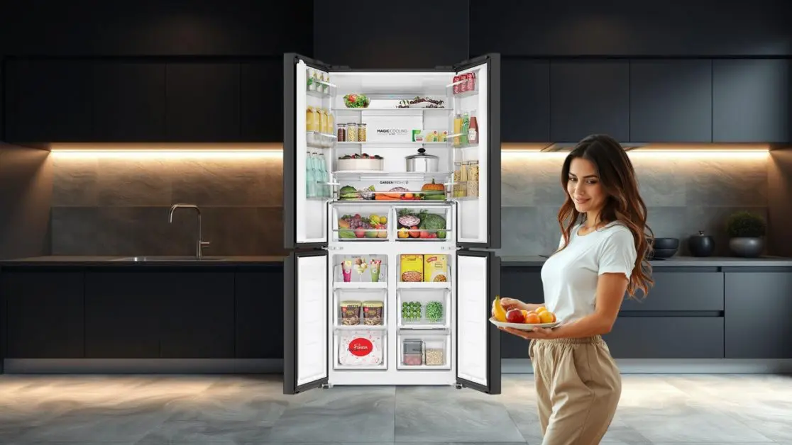 Get more space in 4 door refrigerator