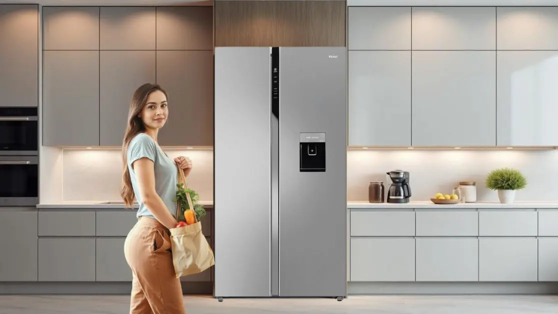 Get side-by-side fridge home