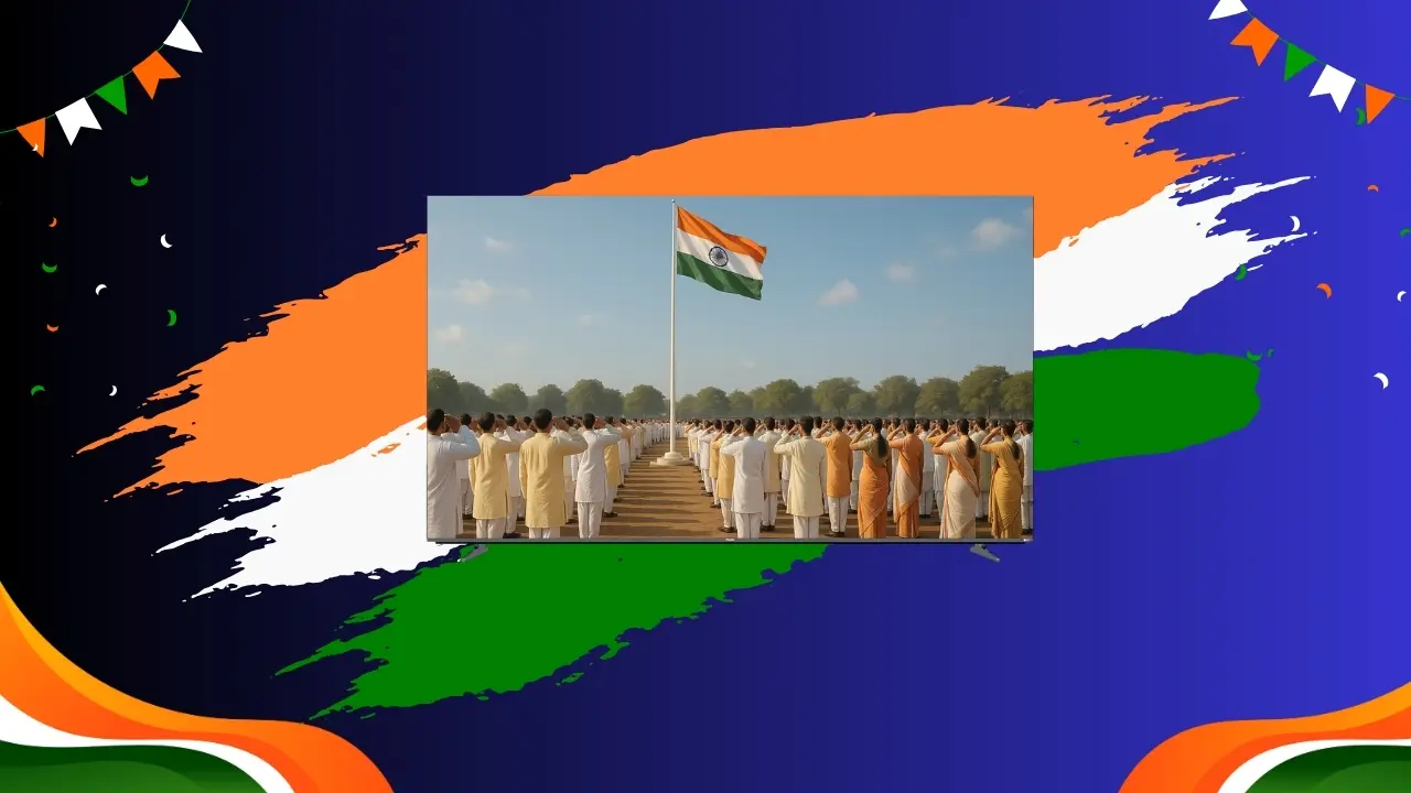 Independence day Celebration with 4K LED TV