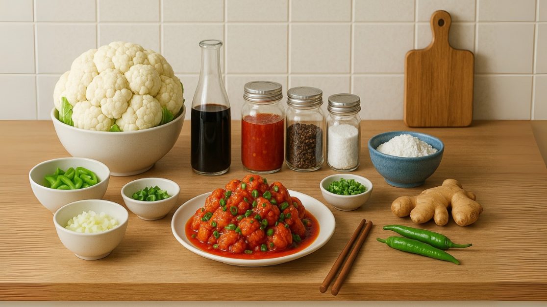 Ingredients used in making Gobi manchurian
