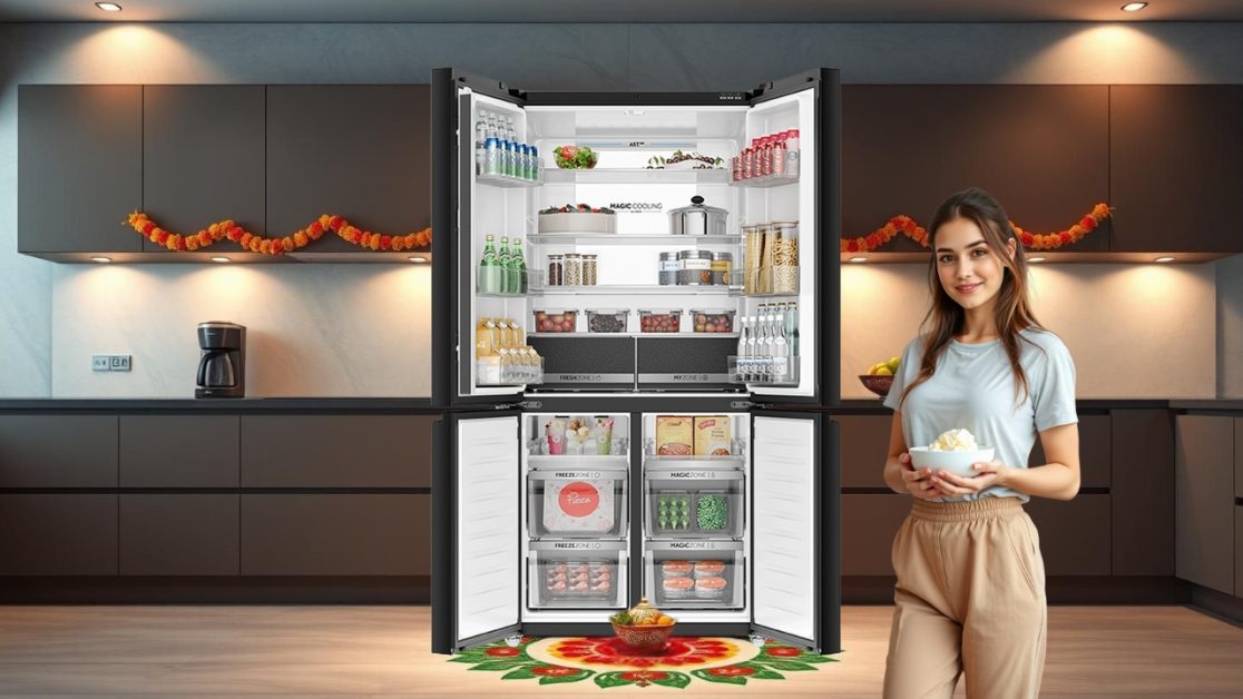 Keep Makhan fresh in 4 door refrigerator