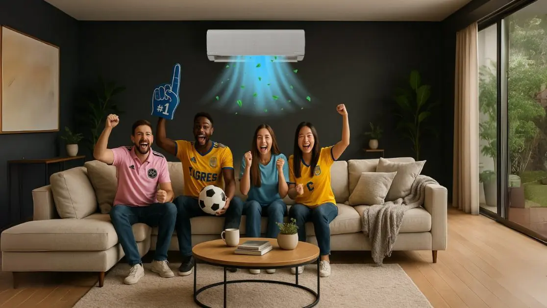 Keep room environment cool watching football with Smart AC
