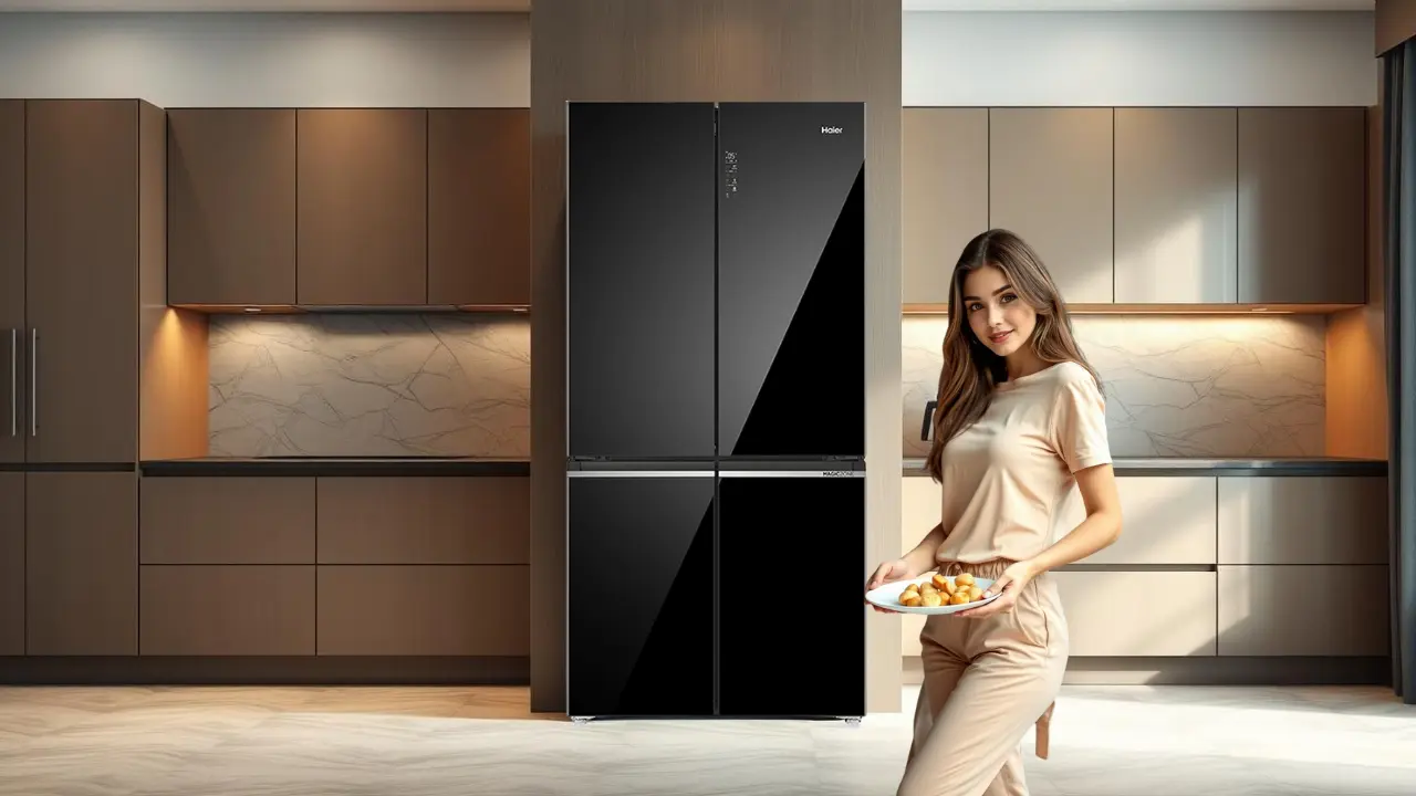 Keep your leftover fresh in 4 door refrigerator