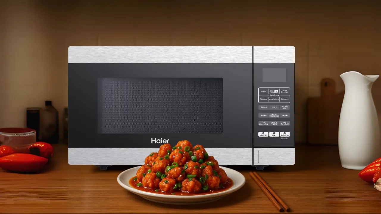 Make Air Fry Gobi Manchurian in Microwave