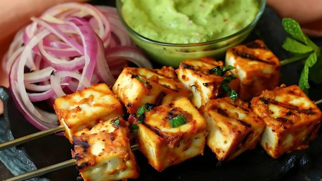 Make Paneer tikka in Microwave