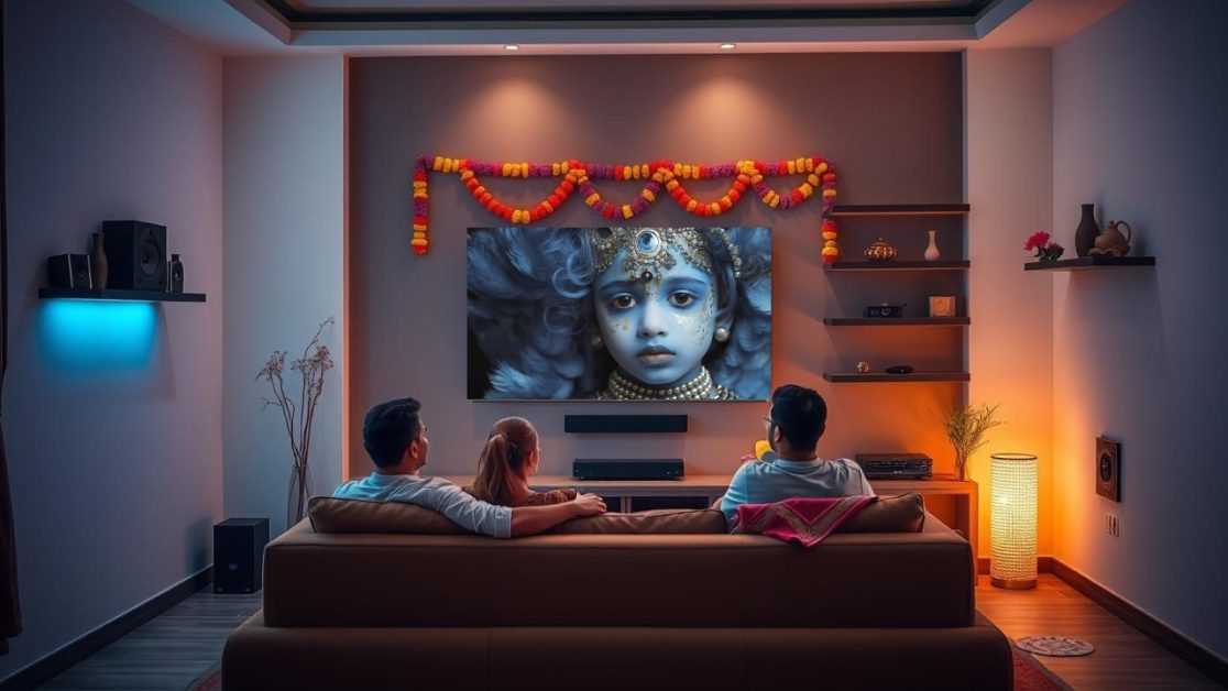 Midnight janmotsav with Mini LED TV
