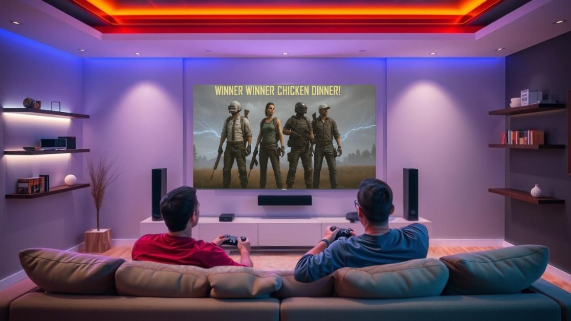 Online gaming in bigger screens