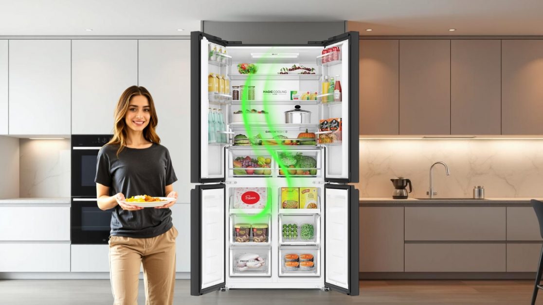 Perfect Deo Fresh technology in 4 door refrigerator