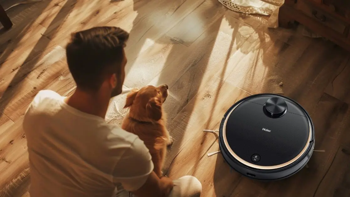 Pet Hair Be Gone with smart robot vacuum cleaner