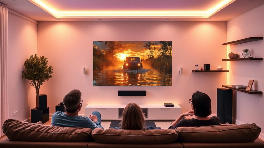 QLED screens are perfect for low-light monsoon evenings