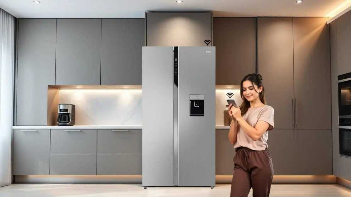 Smart Features in side by side refrigerator
