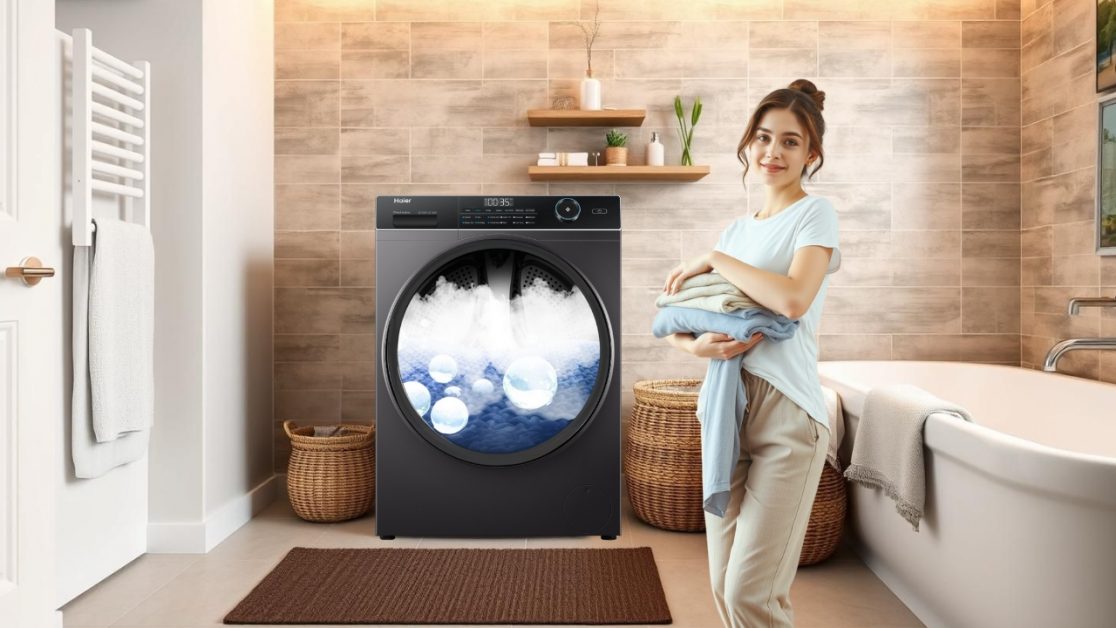 Wash and dry your clothes in perfect washing machine