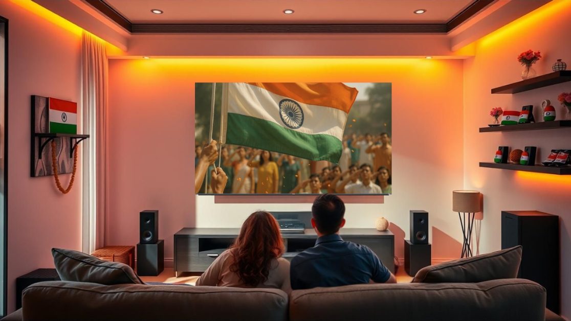 Watch Indian Flag Hoisting in Mini LED TV