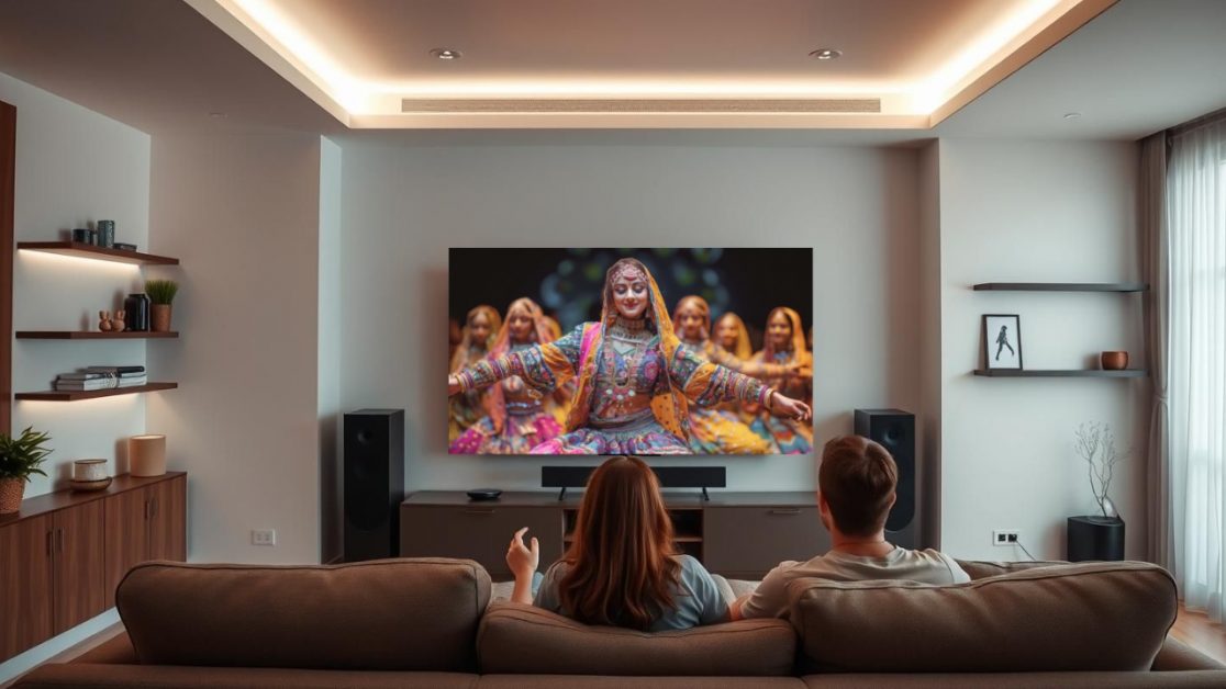Watch Netflix with siblings in OLED TV