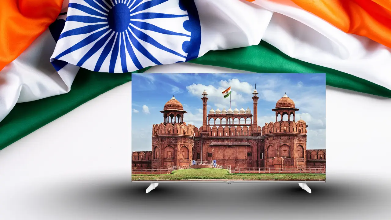 Watch Red fort Independence day flag hosting from your room with LED TV