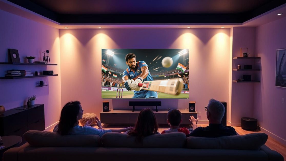 Watch cricket in Mini LED TV