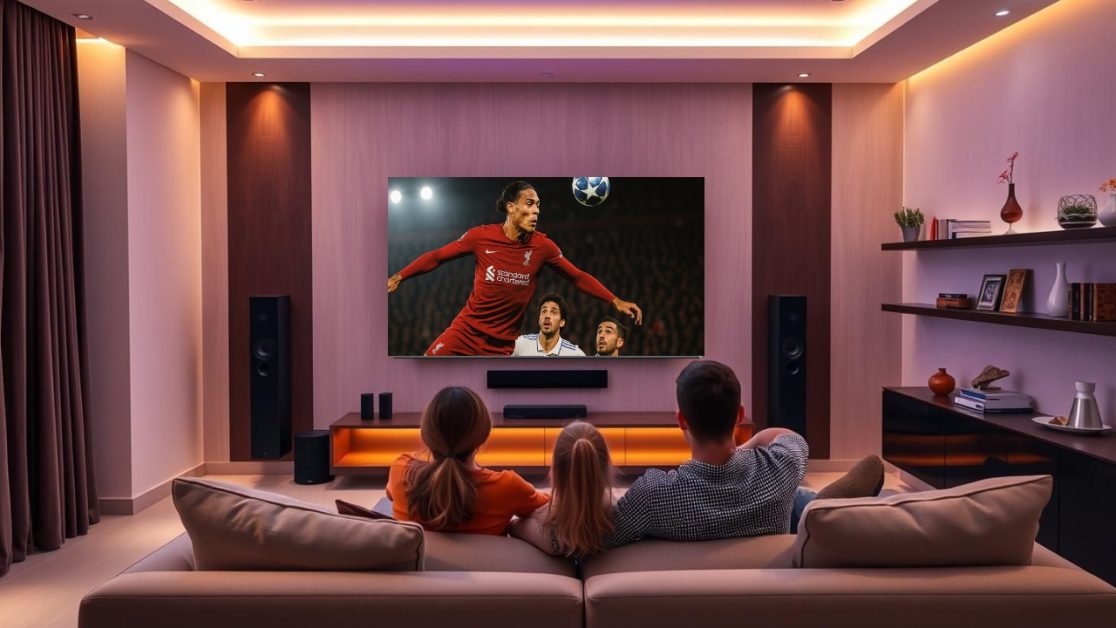 Watch football in 4K LED TV