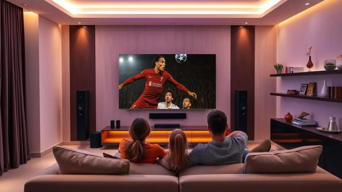 Watch football in 4K LED TV