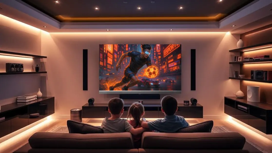 Watch sport matches in Mini LED TV