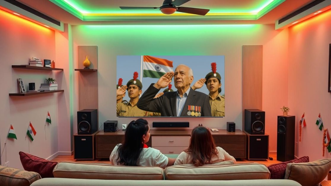 Watching the parade in Mini LED TV this Independence day