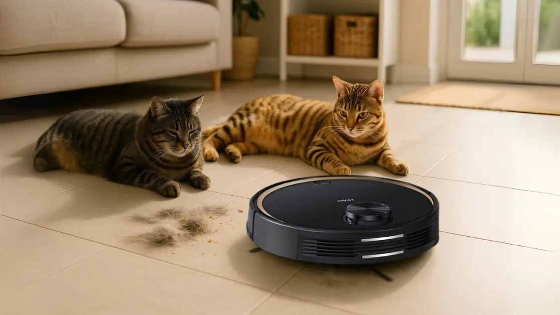 Your cat will love this robot vacuum cleaner