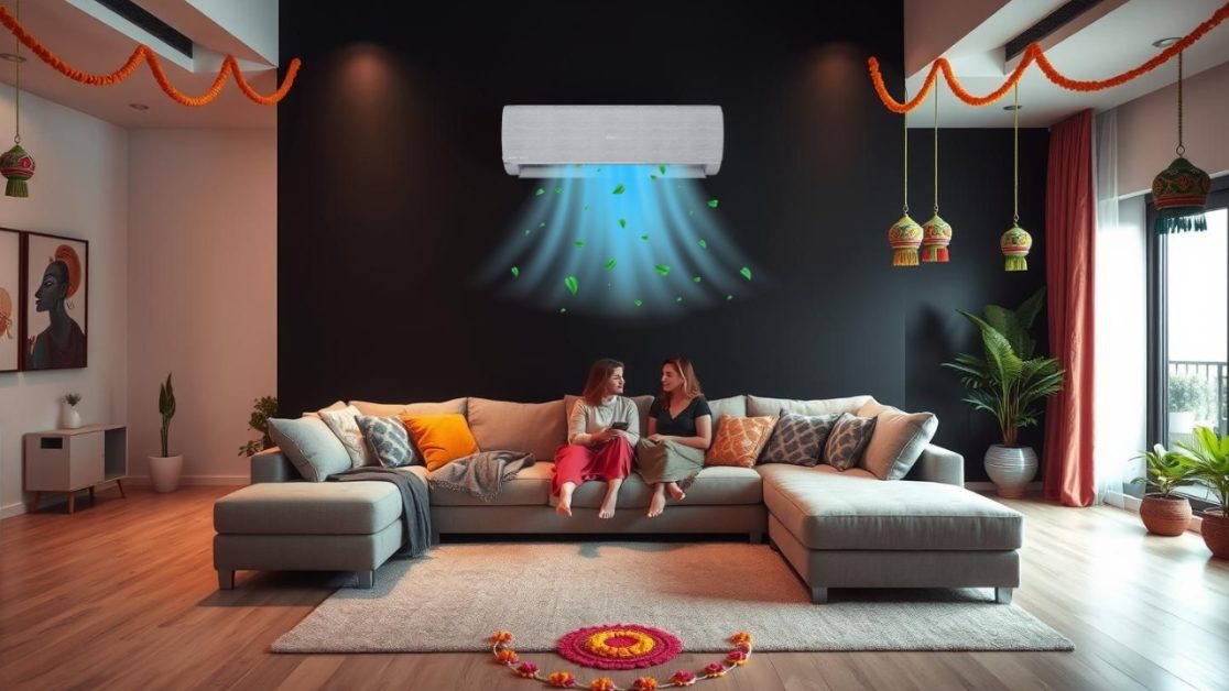 comfortable midnight pujas with AI AC