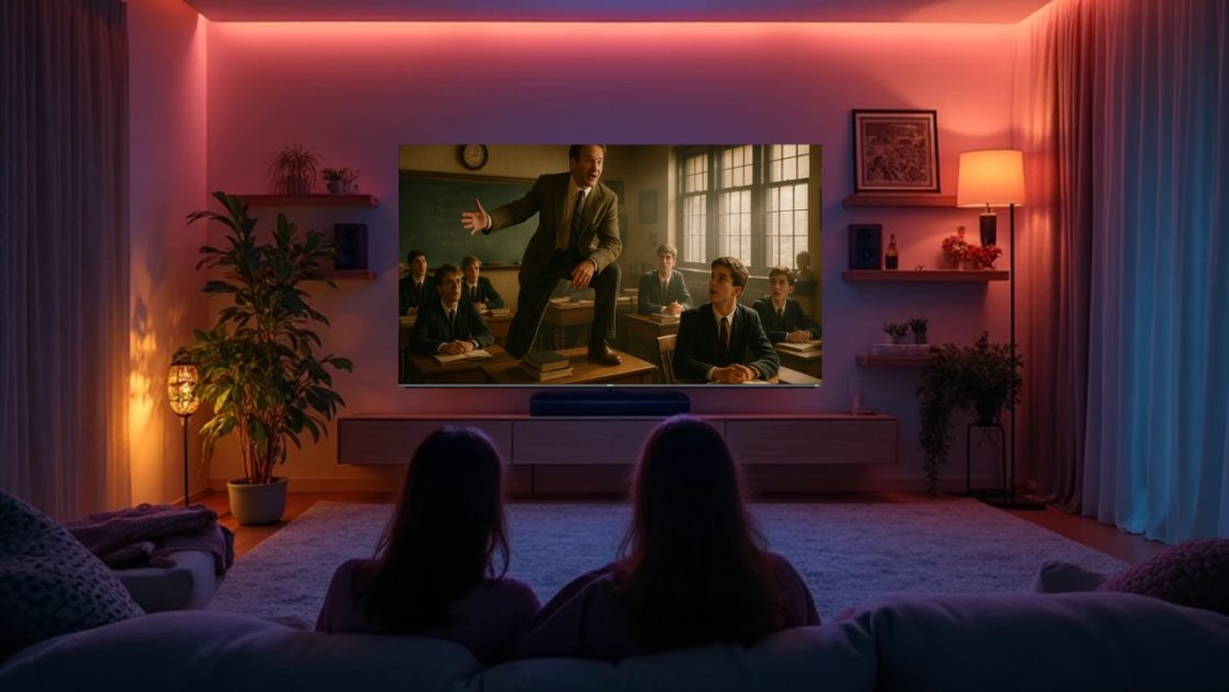 Big screen TVs with stories are great mentors
