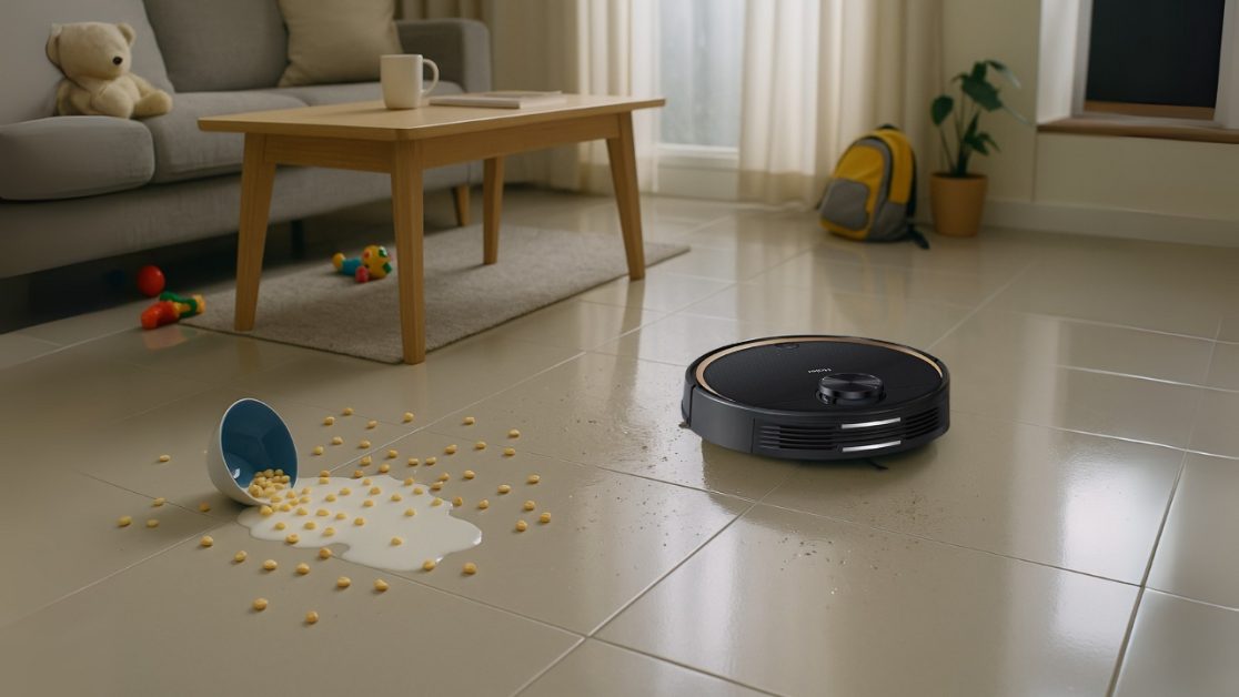 Clean everyday dirt with smart robot vacuum cleaner
