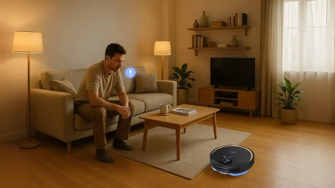 Control your robot vacuum cleaner with your voice