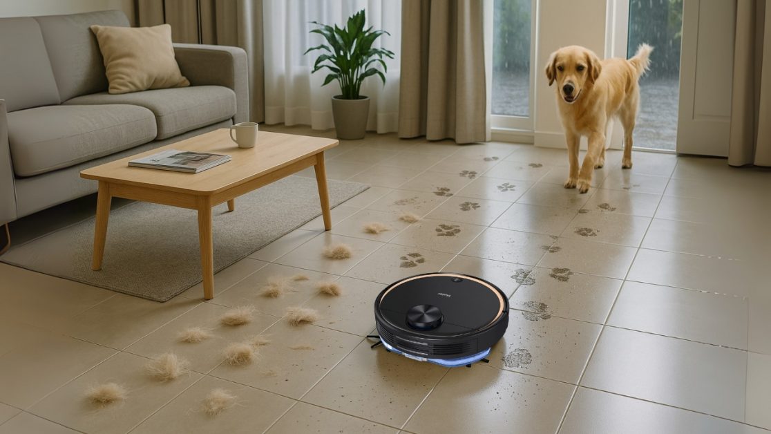 Get Robot vacuum cleaner with wet and dry cleaning feature