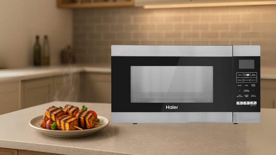 Grill Paneer in microwave