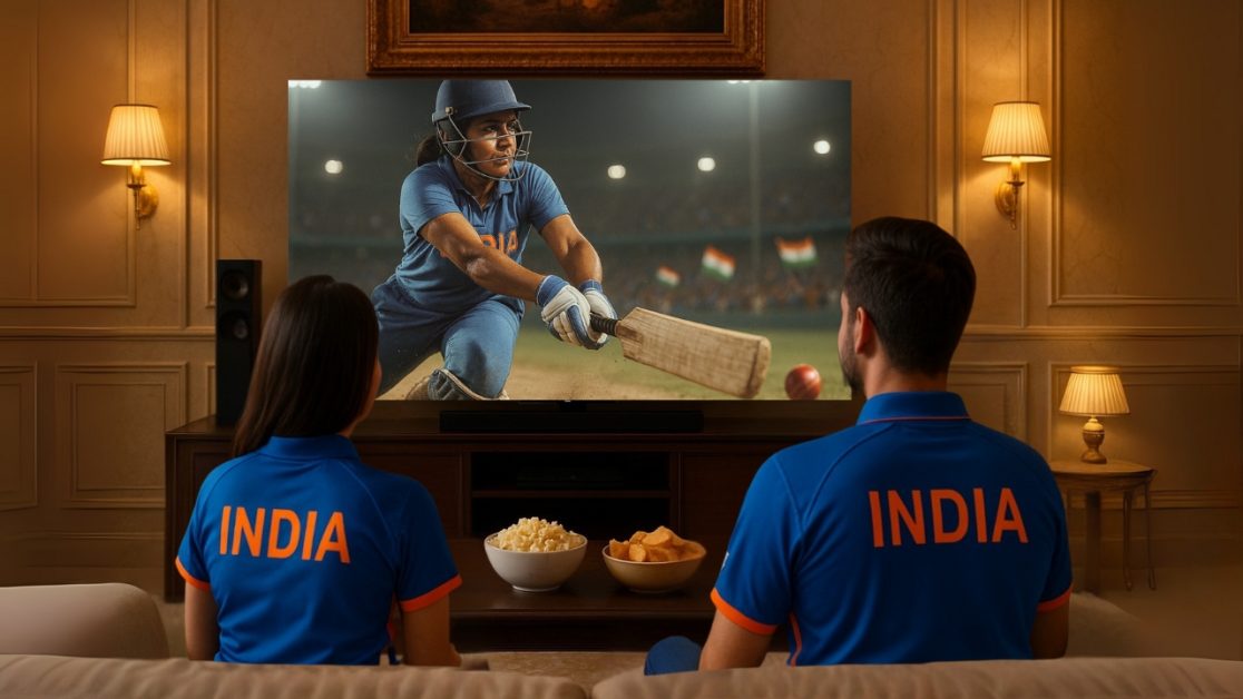 Late-Night Cricket on smart TV