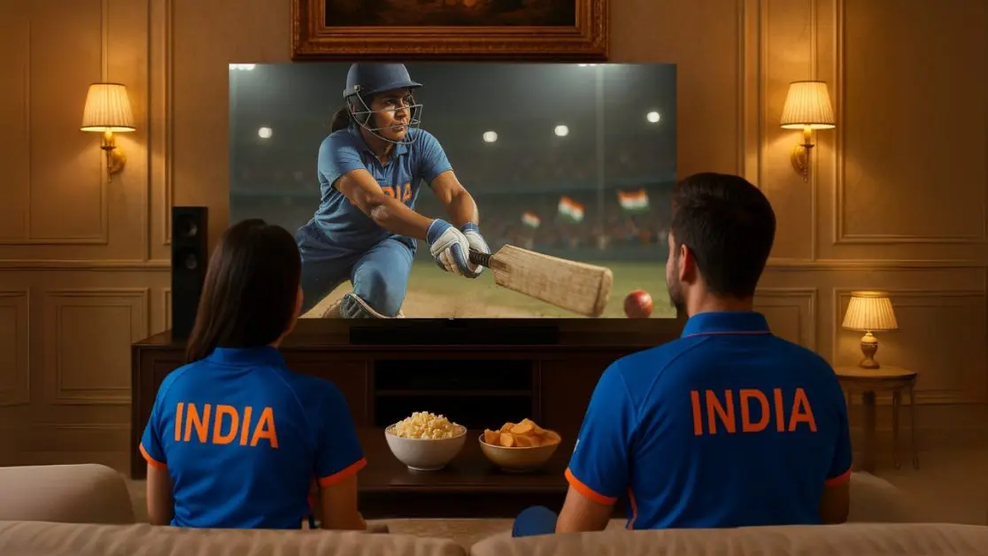 Late-Night Cricket on smart TV