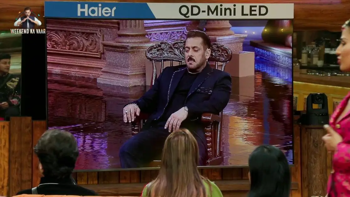 Living Room as Courtroom with Mini LED TV