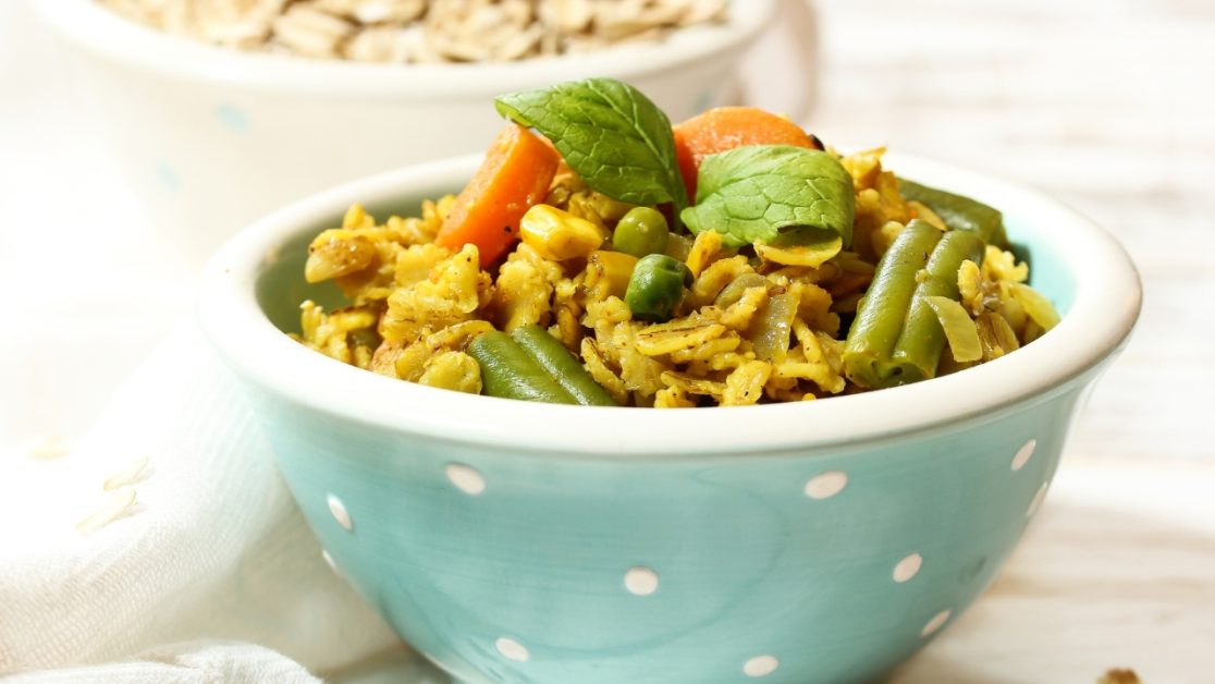 Make Masala Oats Mug in microwave