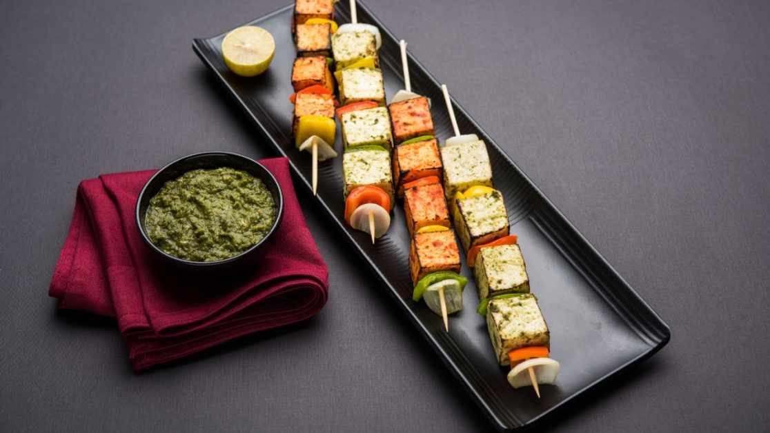 Make Paneer Tikka in microwave