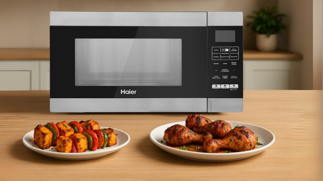 Make grilled food in microwave