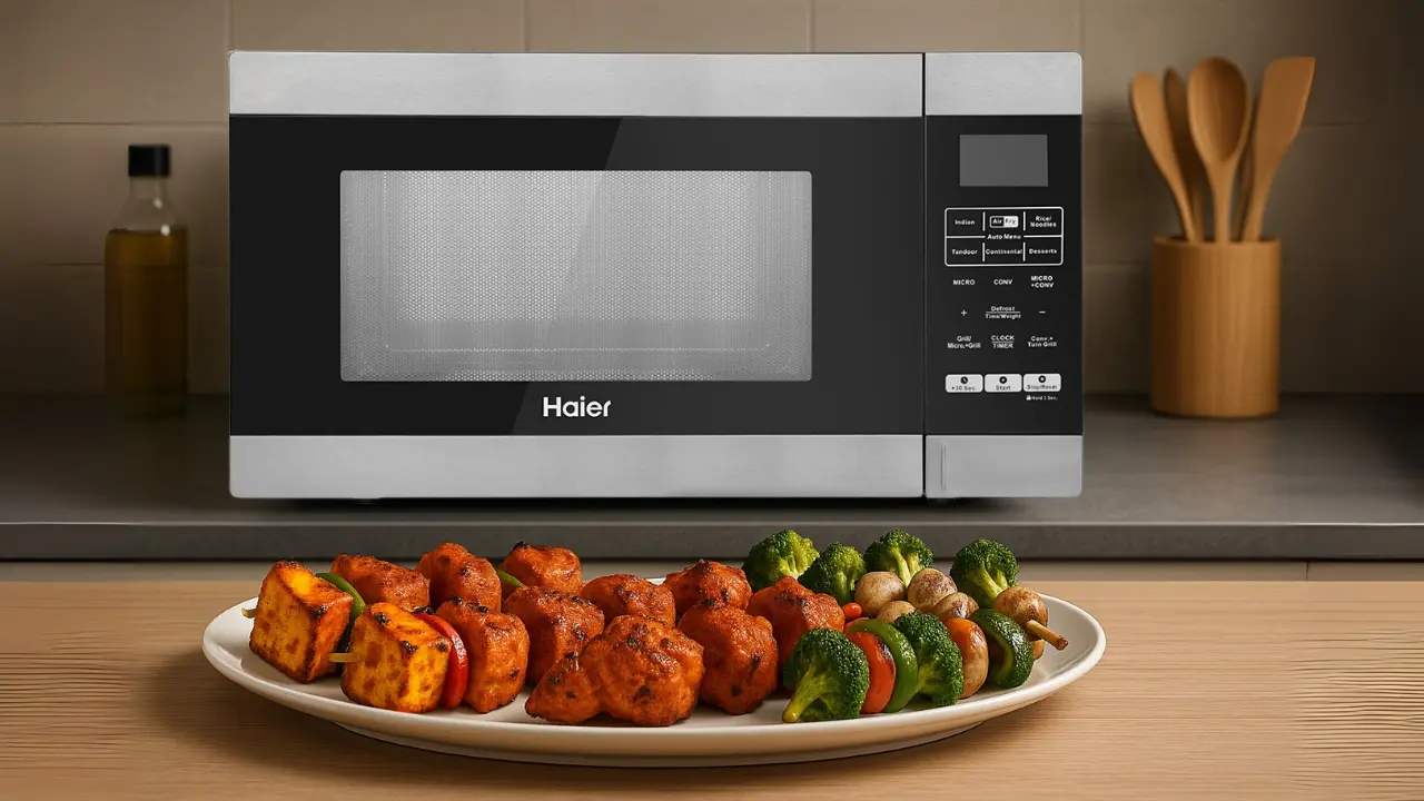 Make tikkas in microwave without smoke